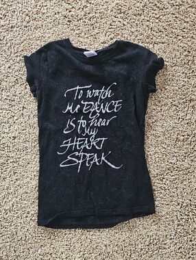 Sparkly Black Graphic Tee